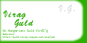 virag guld business card